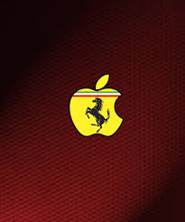 cool apple ferrari logo wallpaper