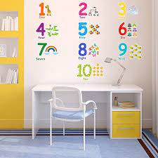 Numbers Learn Kids Wall Stickers L
