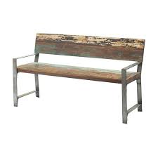Reclaimed Wood Outdoor Bench 62h66