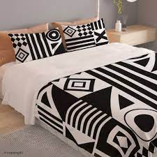 Black And White Graphic Pattern Bedding
