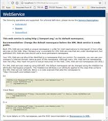 web service in c net