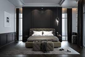 Interior Design Ideas Bedroom Black gambar png