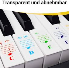 Finde die antworten in unserem blog. Klavieraufkleber Fur Keyboards Mit 49 61 76 88 Tasten Transparent Und Entfernbar Amazon De Musikinstrumente