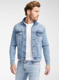 Denim jackets for men aren't just for casualwear. Men S Denim Jackets Jean Jackets Simons Canada