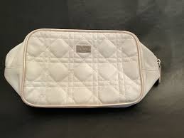 christian dior white quilted make up