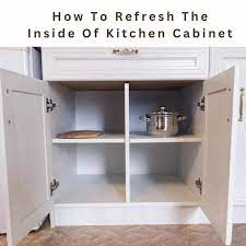 to refresh inside of kitchen cabinet