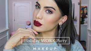 holiday work party makeup you