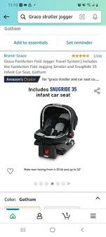 Infant Car Seat Graco Snugride 35 For