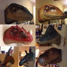 duct tape and cardboard dinosaurs and