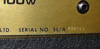 marshall serial numbers and dates