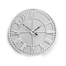 Cream Shabby Metal Clock