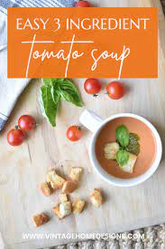 Easy Three Ingredient Tomato Soup gambar png