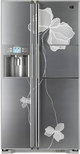 Lg Refrigerator With Photo Etched Glass