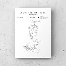 Snowshoe Mountain Bike Map Physical