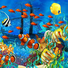 15 lukisan pemandangan dengan crayon. Gambar Ikan Kartun Bawah Laut Gambar Pemandangan Bawah Laut Harian Nusantara Jevt Online