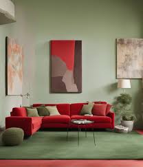 perfect carpet colors for your red sofa