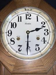 Vintage Linden Wall Clock Octagon Drop
