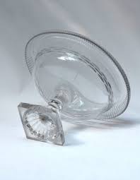 Georgian Oval Cut Glass Pedestal Bowl