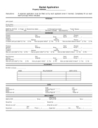 50 Printable Lease Application Template Forms Fillable Samples In