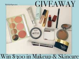 giveaway win 300 in makeup skincare