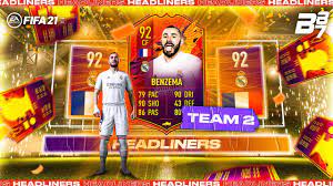 Create your own fifa 21 ultimate team squad with our squad builder and find player stats using our player database. Yes We Packed New Headliners Benzema Fifa 21 Ultimate Team Youtube