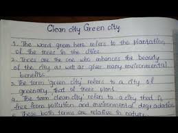 green city clean city essay brainly in