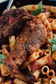 italian braised pork ribs and pasta