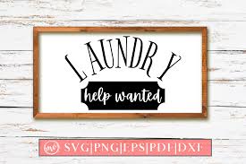 Laundry Help Wanted Sign Svg Design Graphic By Mockup Venue Creative Fabrica