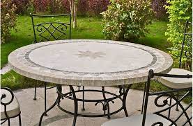 round garden table outdoor patio table