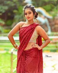 1 | 2 new • richa(latest): Kannada Model Sonu Surabhi In Red Saree Pics South Indian Actress