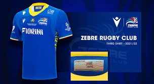 zebre rugby epcr challenge cup jersey