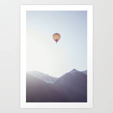 Hot Air Balloon Over Telluride Art