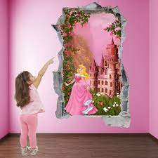 Princess Aurora Fantasy Castle Wall