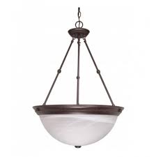 Nuvo 20 Hanging Pendant Light Fixture Old Bronze Alabaster Glass Nuvo 60 212 Homelectrical Com