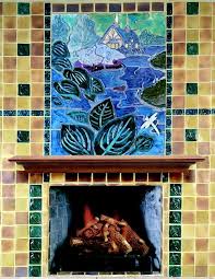 Dragonfly River Fireplace Tile Murals