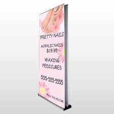 nail salon 291 retractable banner stand