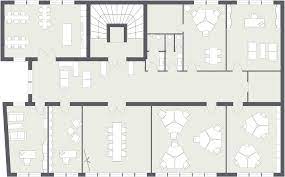 Without too much technical knowledge, you can add walls, doors, windows, desks, chairs, and other office essentials when creating your plan. Office Layout Roomsketcher