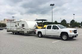 Golf Cart In Truck Bed Towing Camper