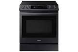 Black Stainless Steel Electric Range with True Convection and Air Fry (6.3 Cu.Ft) - NE63T8711SG/AC Samsung