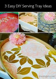 how to create beautiful diy serving trays