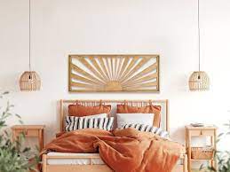 Boho Sun Sunshine Design Wood Wall Art