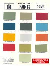 1970 Standard Colors Color Charts