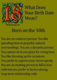 What Does Your Birth Date Mean Born On The 18th Whoa