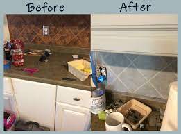 Refinishing A Tile Kitchen Backsplash