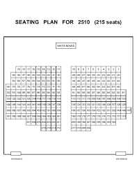 Seating Plan For 2510 21