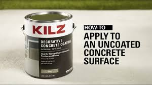 how to apply kilz decorative concrete