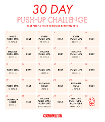 30 day push up challenge will get