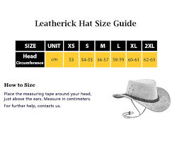 Leather Cowboy Hat Western Australian Style Bush Hat Black
