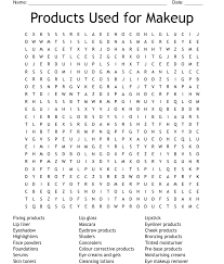 s used for makeup word search