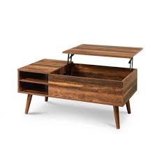 Wood Lift Top Retro Brown Coffee Table